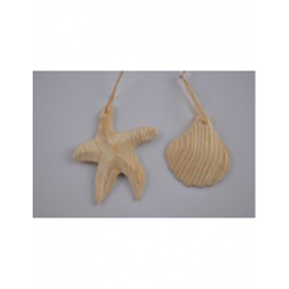 Κοχύλια ξύλινα κρεμ. 13εκ. Plastona 012.301126086