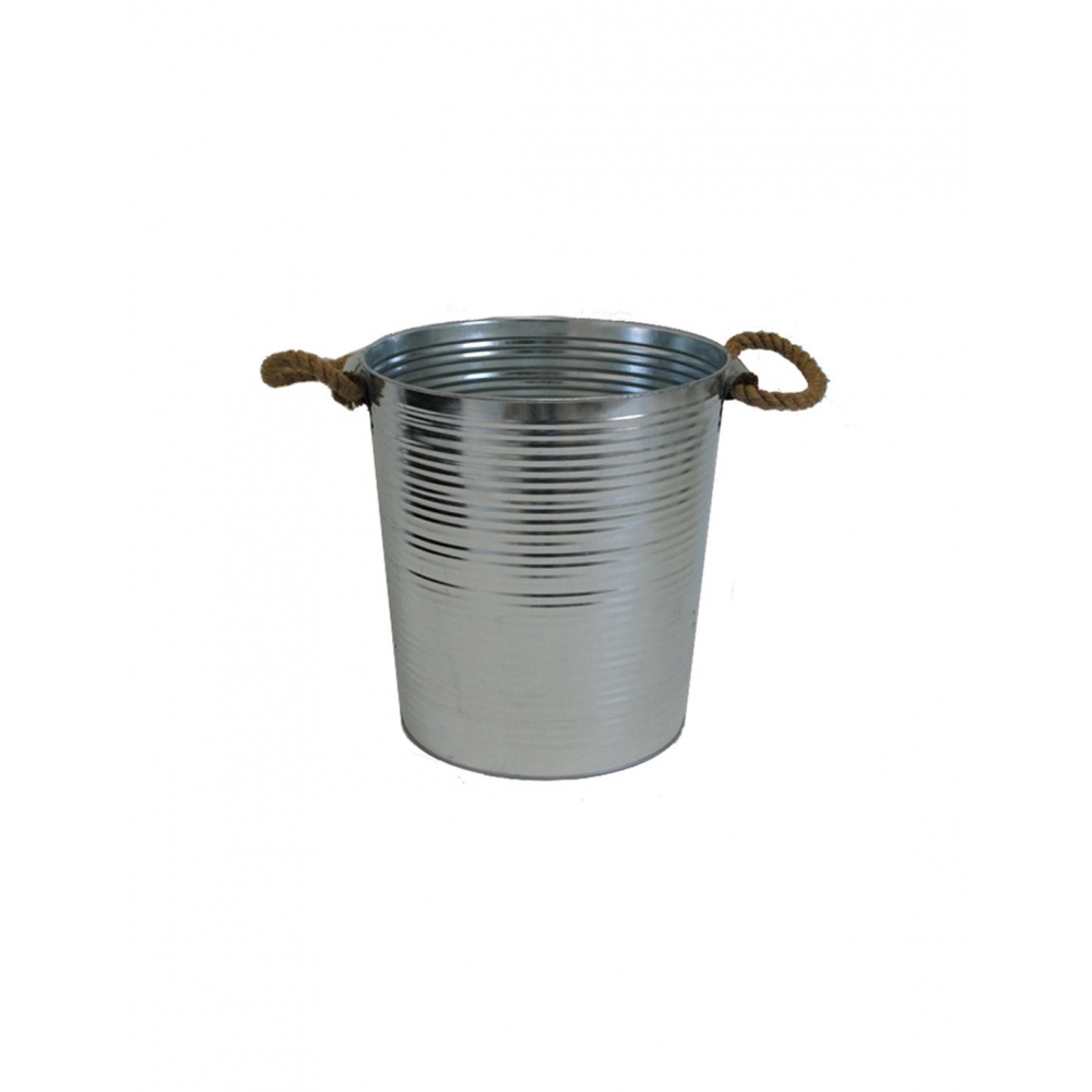 Κουβάς ριγέ γαλβ.με σχοινί 38.5Χ38.5 Plastona 00.05.5976