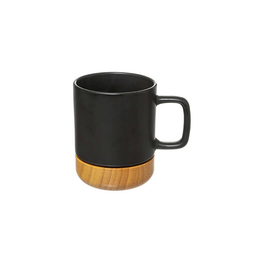 Κούπα κεραμ.μαύρη με bamboo 43cl Plastona 07.176952