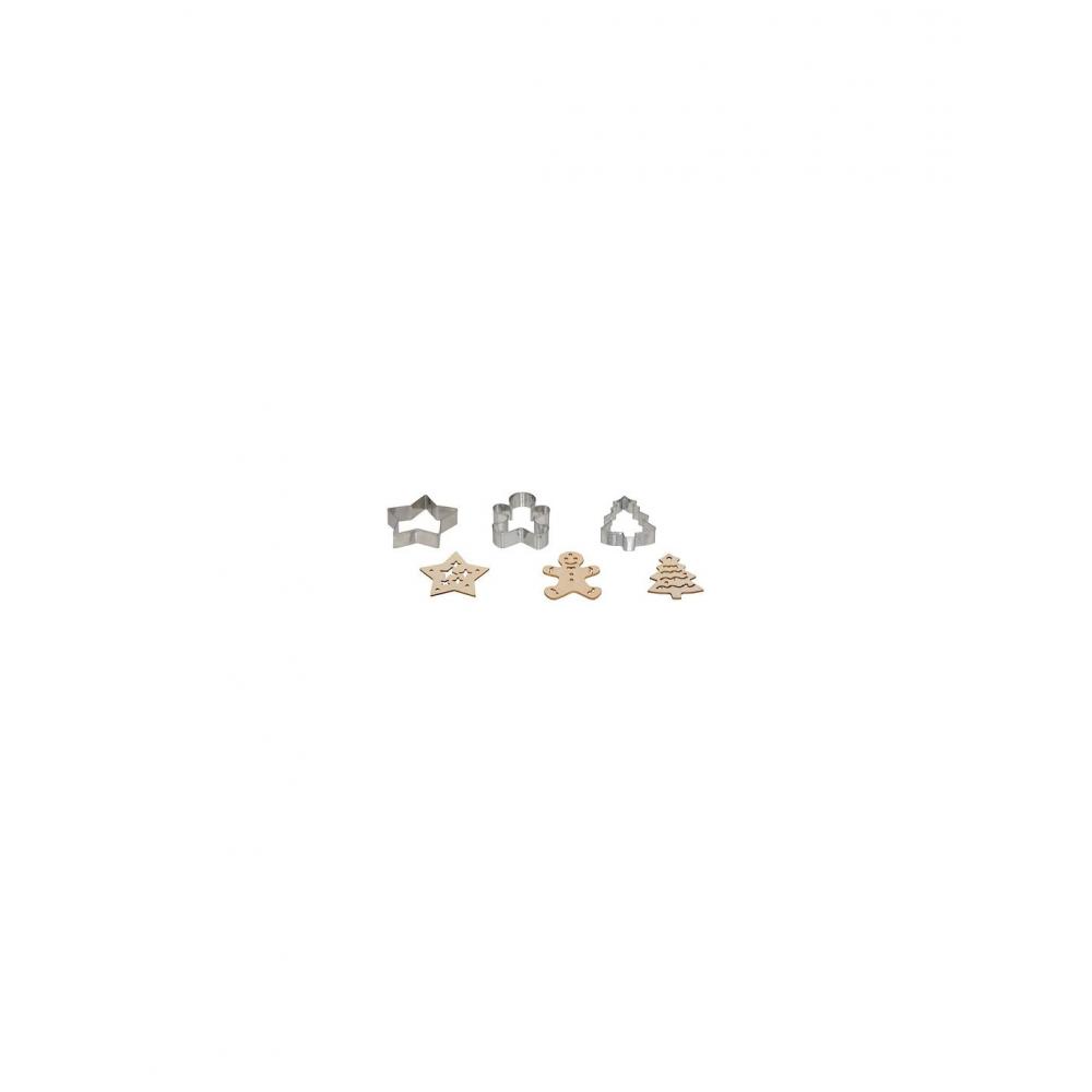 Κουπάτ χριστουγ. Σετ3τμχ 7,8 x  6,3 x  2 cm Plastona 07.204674