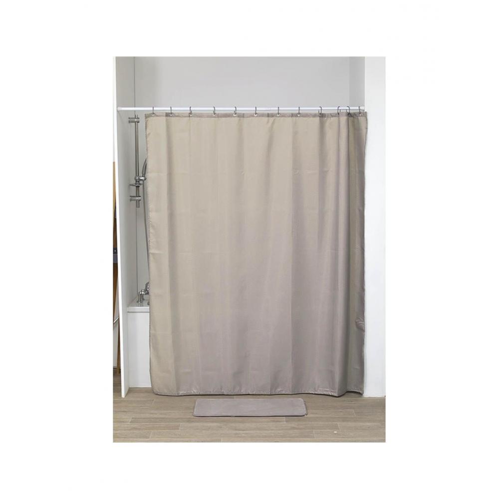 Κουρτίνα μπάνιου Polyester 180Χ200 diamond αν.καφέ Plastona 06.1211165