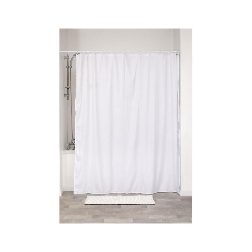 Κουρτίνα μπάνιου Polyester 180Χ200 λευκή Plastona 06.1207100