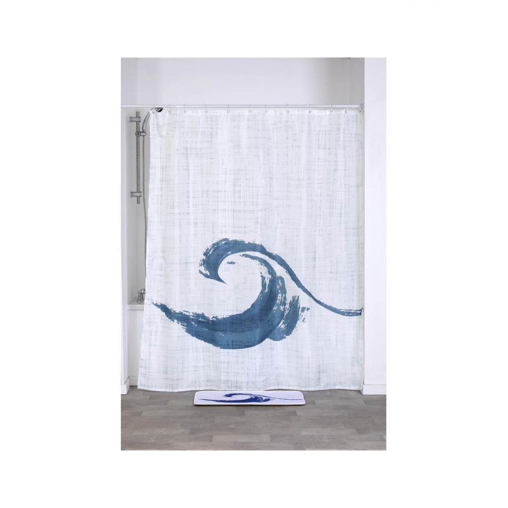 Κουρτίνα μπάνιου Polyester 180Χ200 manureva wave Plastona 06.1200741C