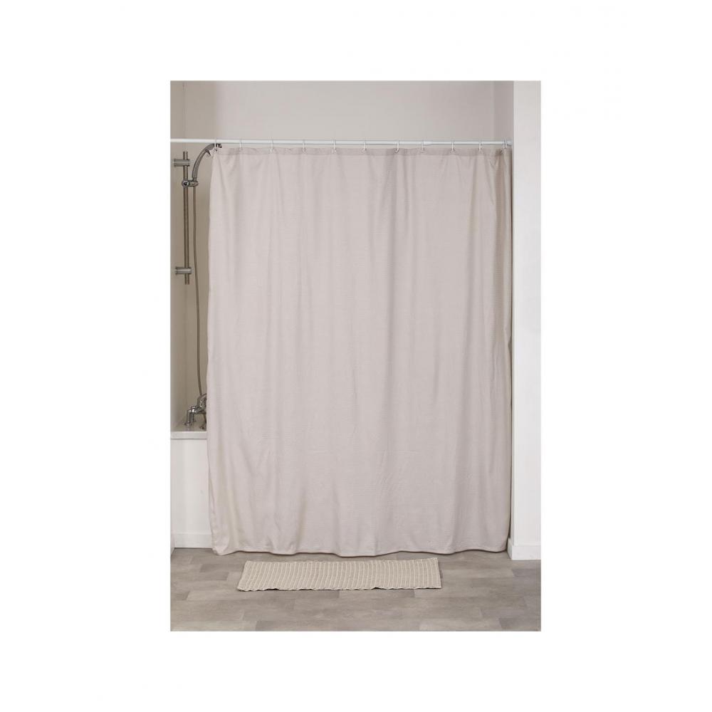 Κουρτίνα μπάνιου Polyester 180Χ200 μπεζ Plastona 06.1212161