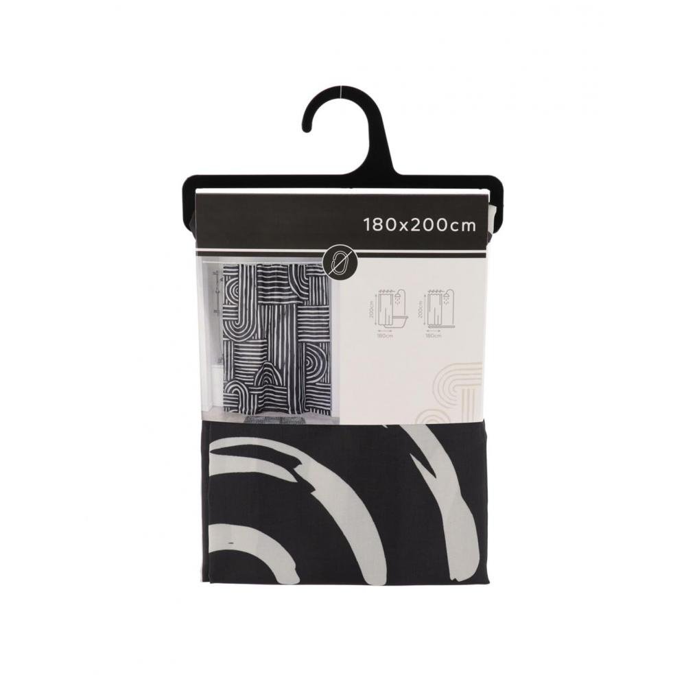 Κουρτίνα μπάνιου polyester ETHNIK VIBES 180Χ200 Plastona 06.1200784