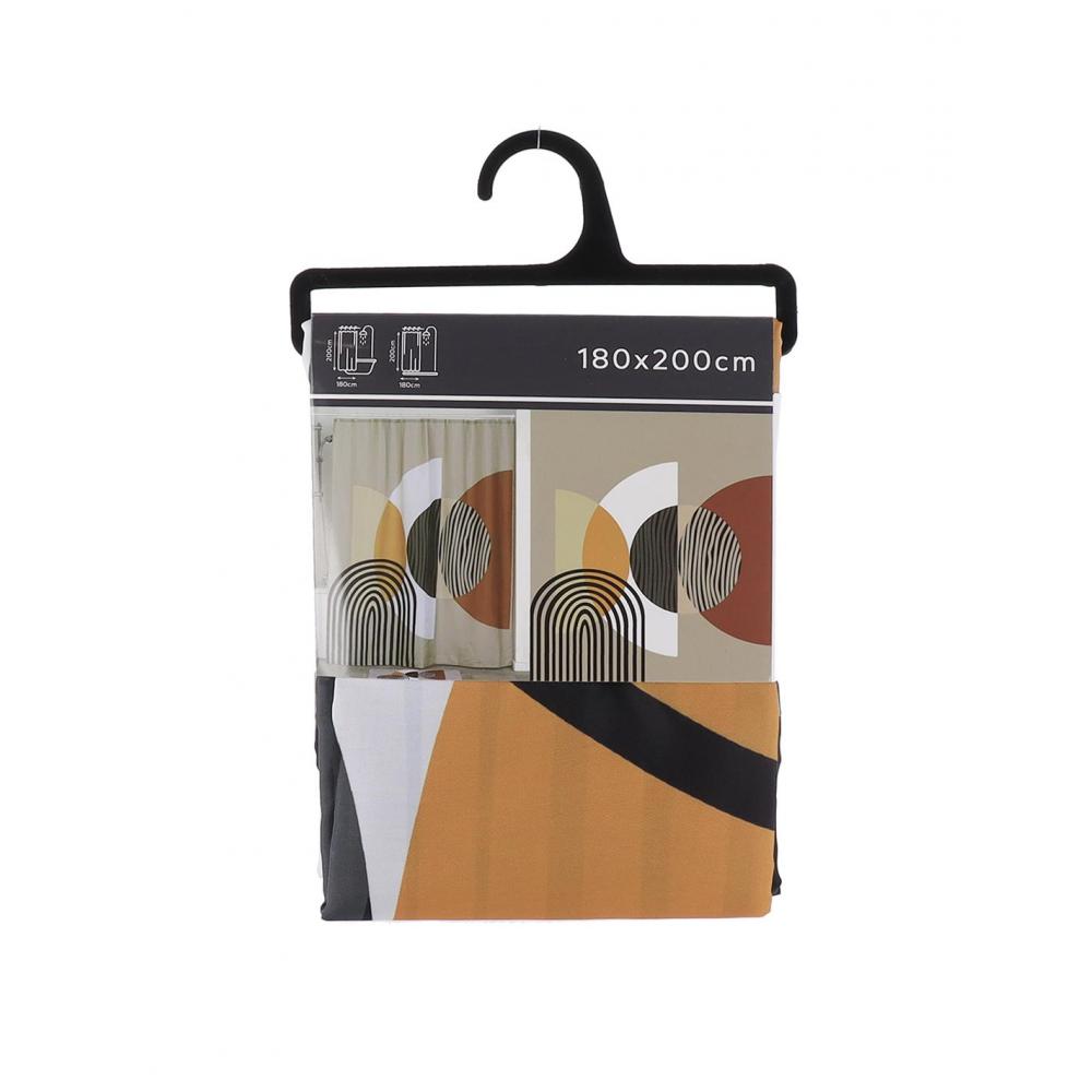 Κουρτίνα μπάνιου polyester TRENDY 180Χ200 Plastona 06.1200746