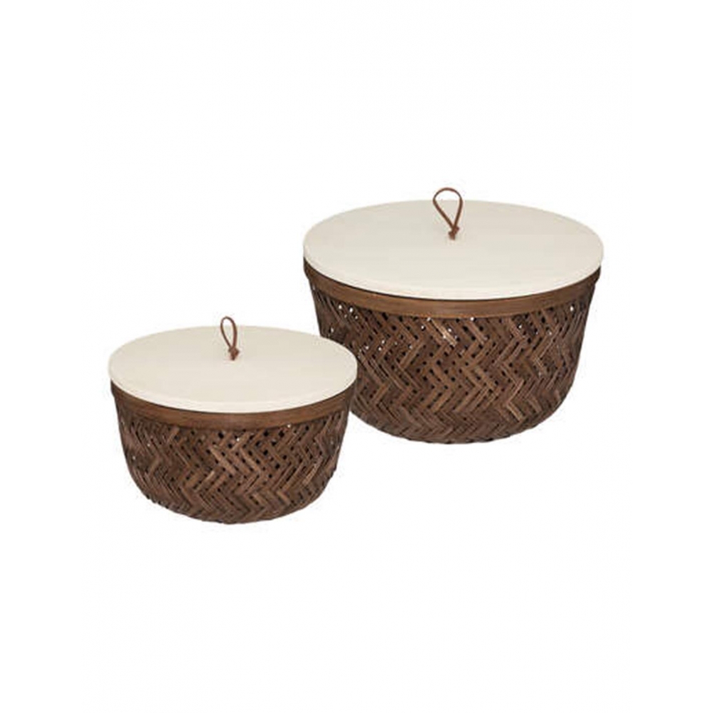 Κουτί με καπάκι bamboo σ/2 (19Χ12+23Χ15) Plastona 07.187706