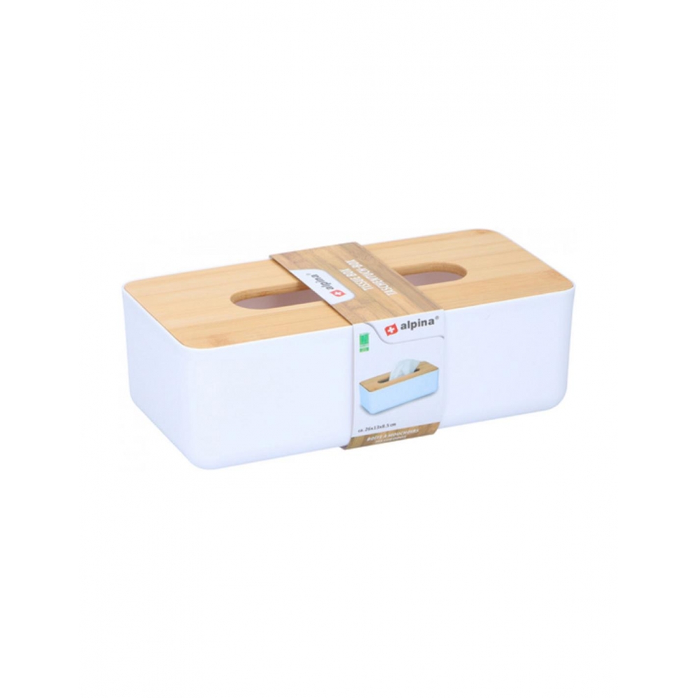 θηκη χαρτομαντηλων pp με καπάκι bamboo 26Χ13Χ8.6 Plastona 03.18262