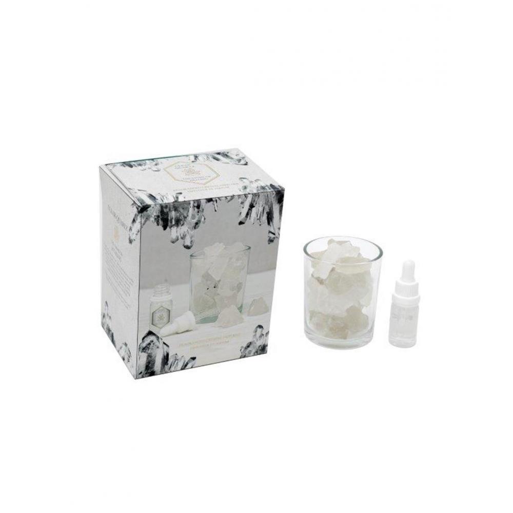 Κρύσταλλοι αρωματ.σε ποτήρι με λαδάκι clear 280gr Plastona 014.FR1524