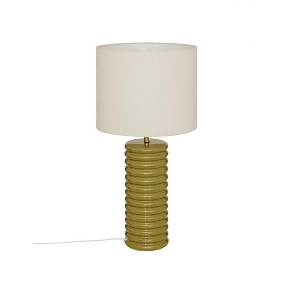 Λάμπα κεραμική λαδί  32,5x69 cm Plastona 07.210367