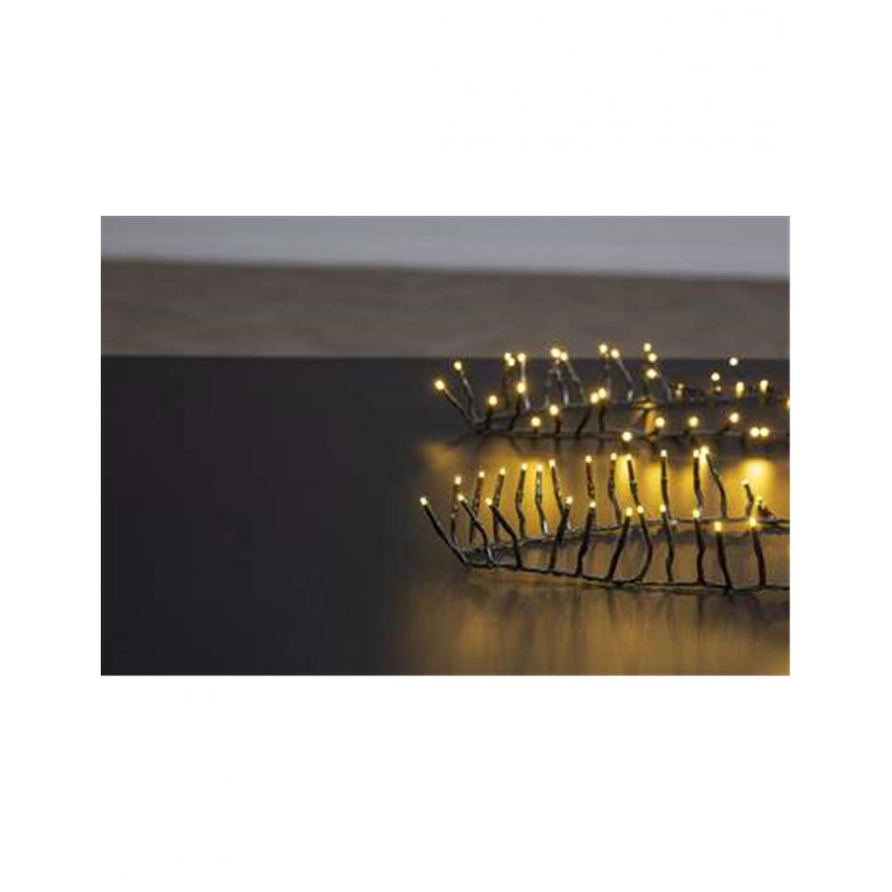 Λαμπάκια cluster Χ500LED, πράσ/ζεστό,συχν.,εξωτ.10Μ Plastona 07.191060G