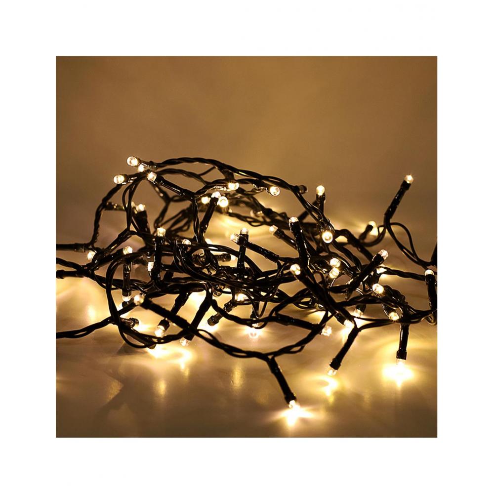 Λαμπάκια ΕΠΕΚΤΑΣΗ Χ100 LED , 5Μ,  διαφ/warm Plastona 00.11.9780843
