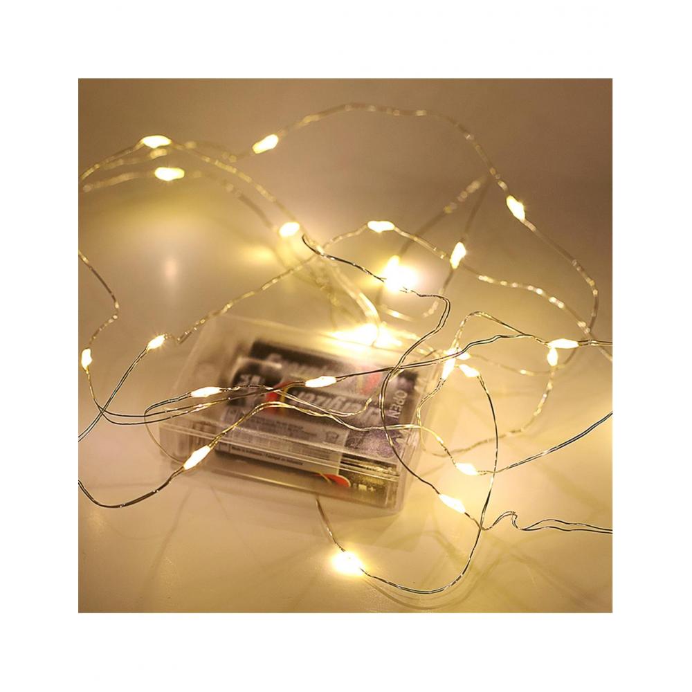 Λαμπάκια μπατ.ελατήριο X40LED διαφ/ζεστ Plastona 00.11.9780746