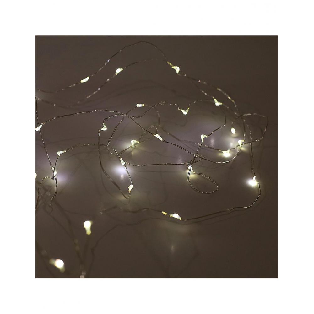 Λαμπάκια μπατ.X100LED σύρμα 10Msoft Plastona 00.11.9780703