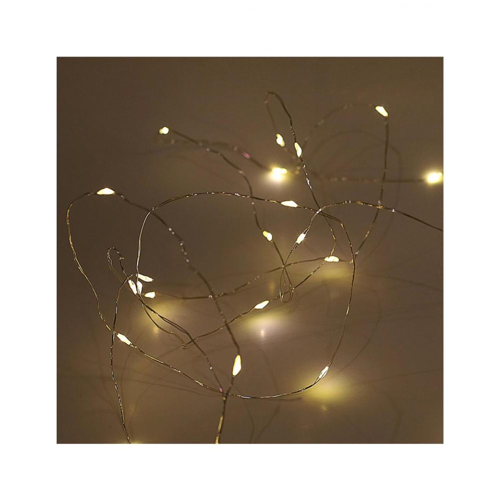 Λαμπάκια μπατ.X100LED σύρμα 10Mwarm Plastona 00.11.9780704