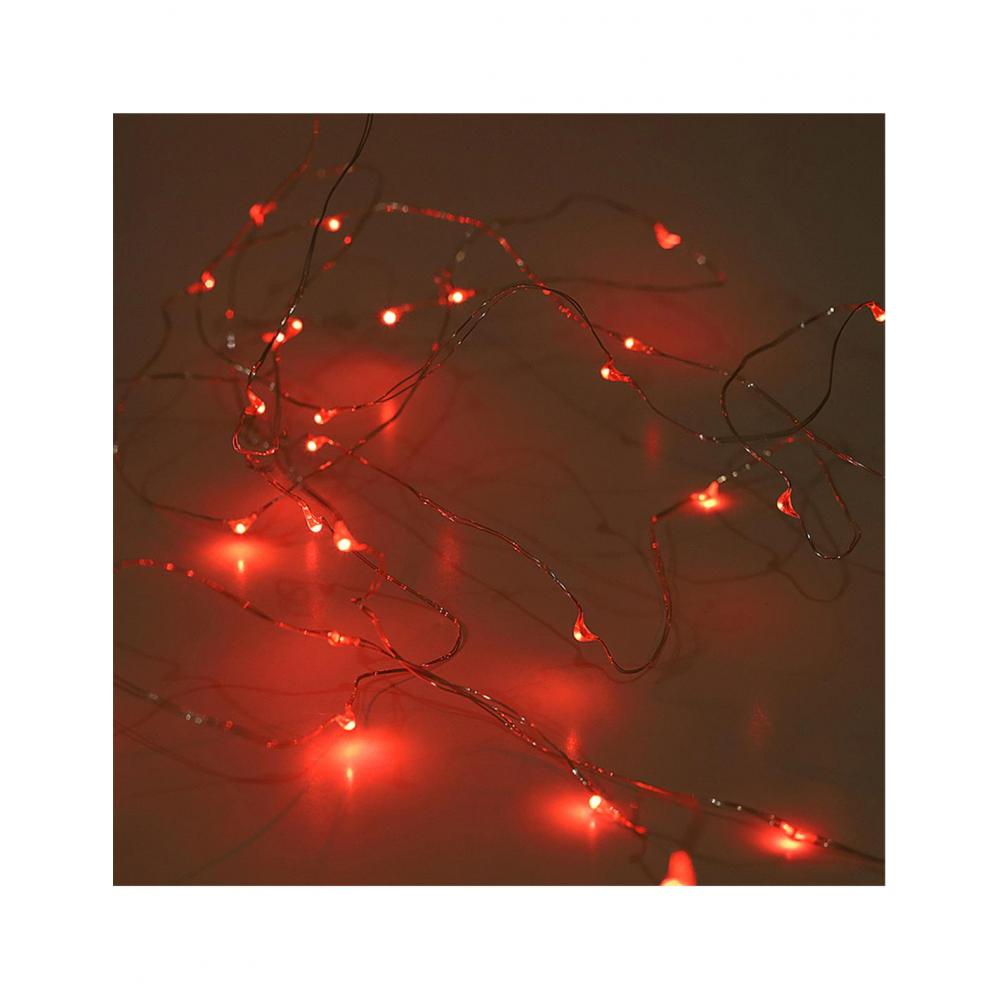 Λαμπάκια σύρμα X100LED κόκκινο χρ. 10Μ Plastona 00.11.9780995