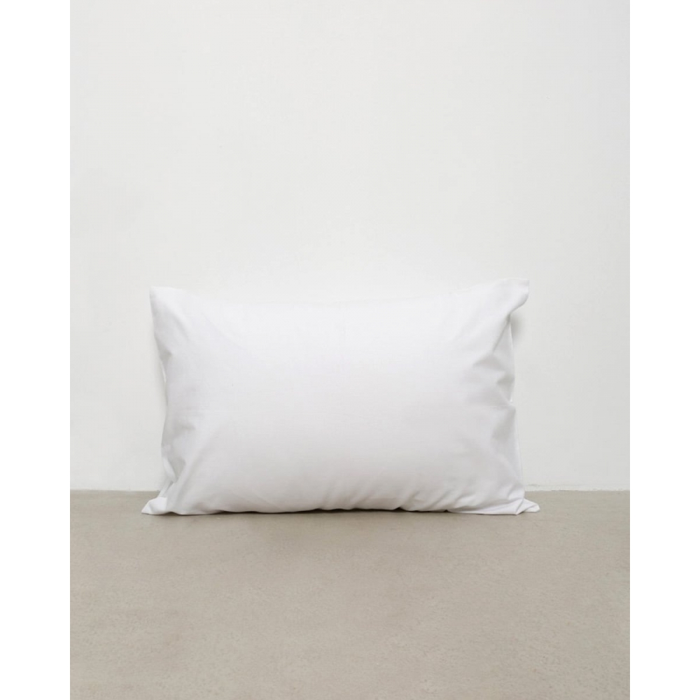Απλή Βαμβακερή Μαξιλαροθήκη Περκάλι Pallas 52x72cm 52x72cm Άσπρο Pennie 212134-01