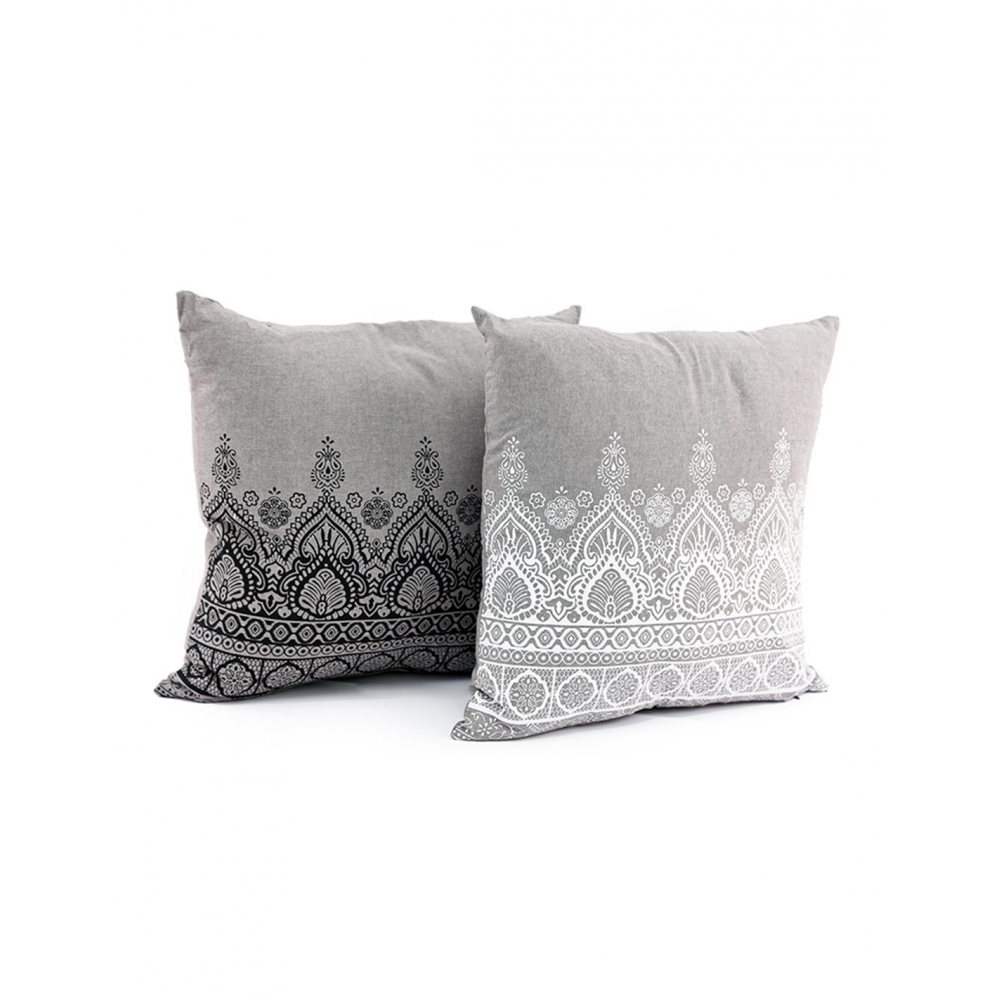 Μαξιλάρι βαμβ.mandala γρκι 45Χ45,2χρ. Plastona 014.TX1276