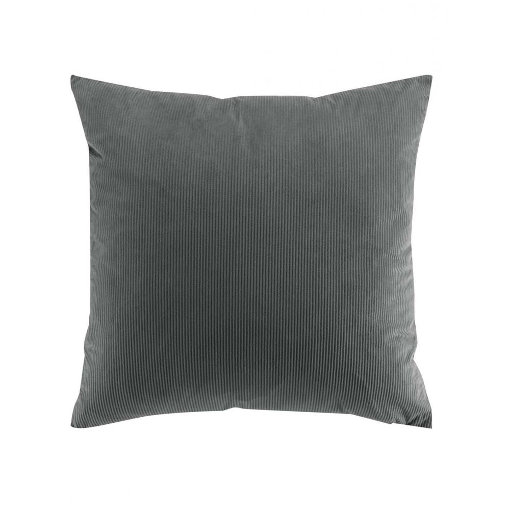 Μαξιλάρι βελούδινο γκρι 60x60cm Plastona 027.1611466