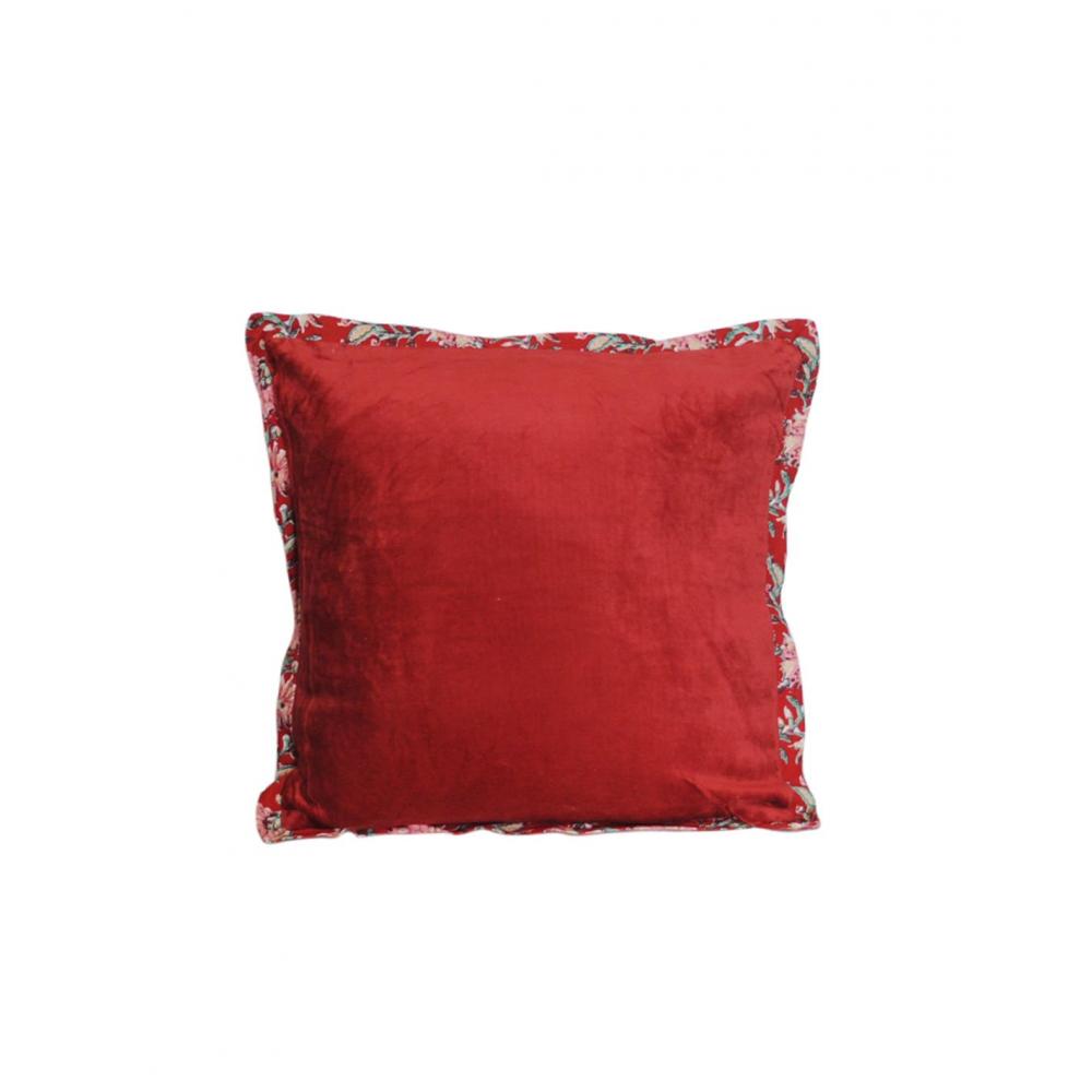 Μαξιλάρι βελούδο κόκκινο 45Χ45cm Plastona 00.02.23172