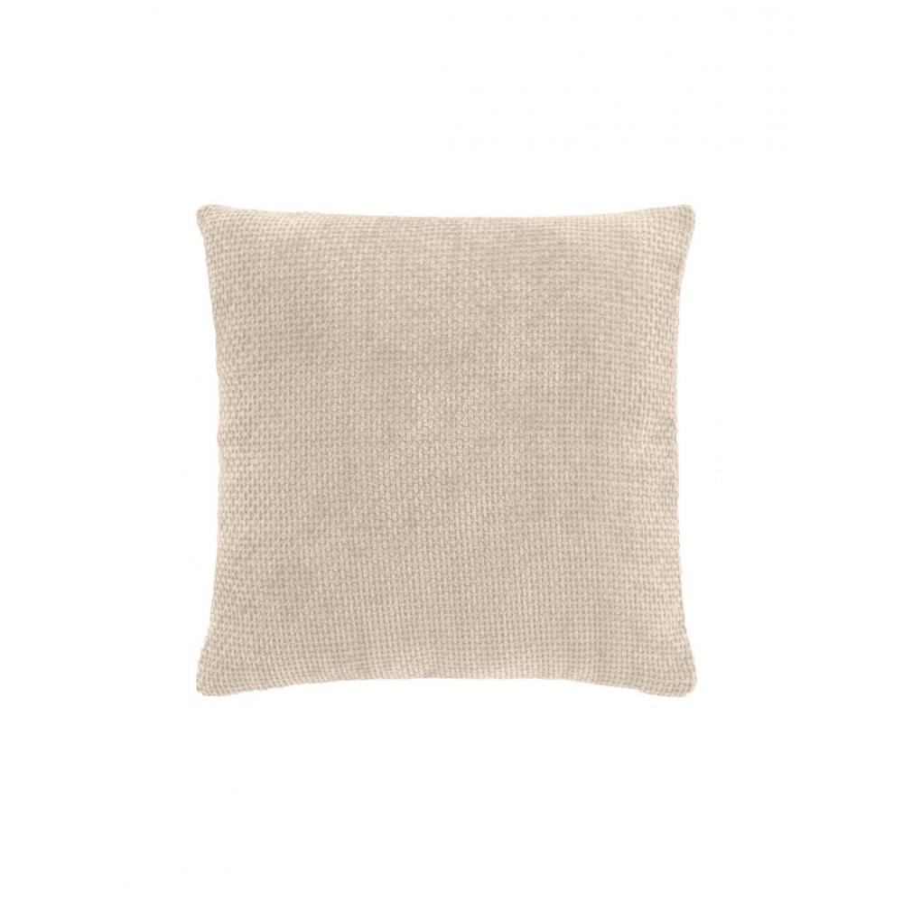 Μαξιλάρι chenille velvet μπεζ 45x45cm Plastona 027.1612786