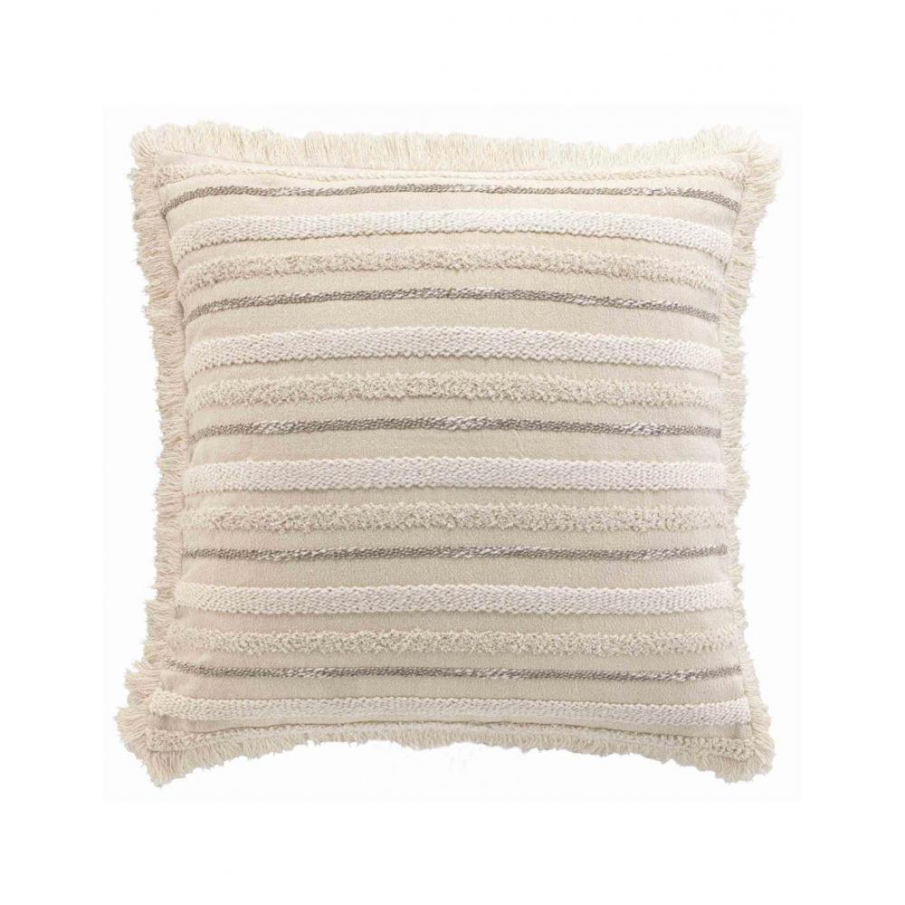 Μαξιλάρι εκρού woven cotton 60x60cm Plastona 027.1612530