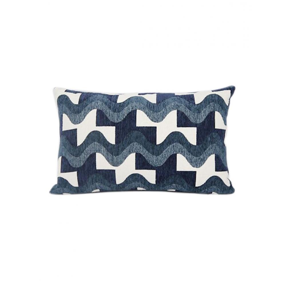 Μαξιλάρι Jacquard μπλε λευκό 38x58cm Plastona 07.212431D