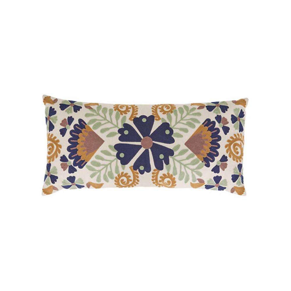 Μαξιλάρι κεντητά λουλούδια 35x75cm Plastona 07.212428H