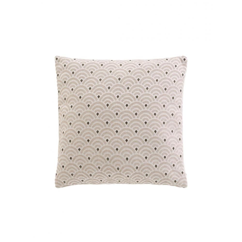 Μαξιλάρι πουά εκρού chenille 45x45cm Plastona 027.1612447