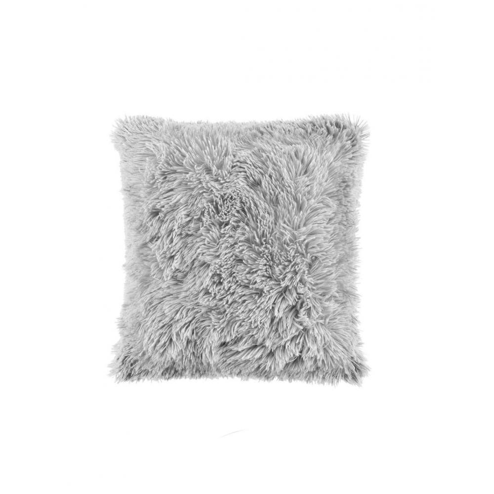 Μαξιλάρι γκρι γούνα 40x40cm Plastona 027.1609801