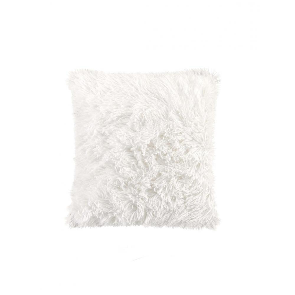 Μαξιλάρι λευκή γούνα 40x40cm Plastona 027.1609803