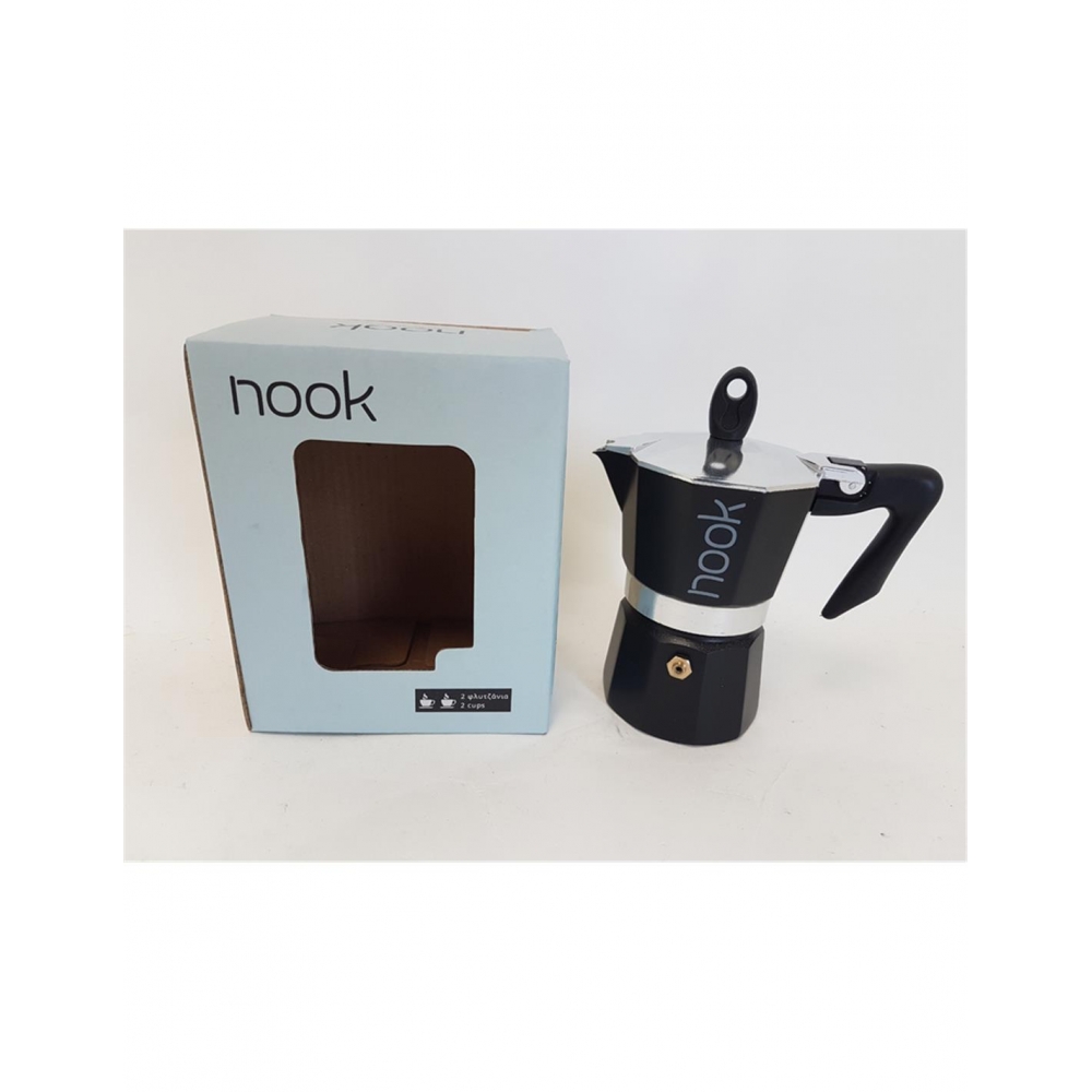 Μηχανή espresso 2κούπες μαύρη Plastona 023.601100.221