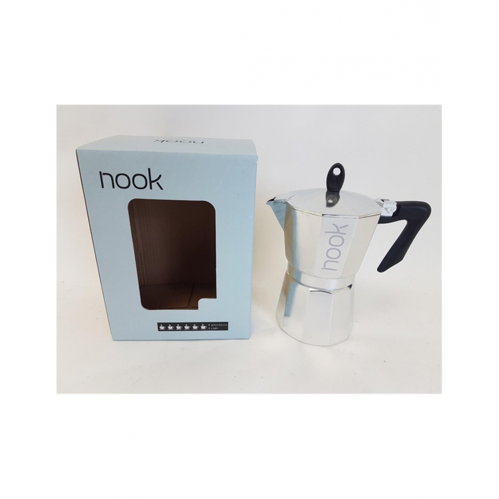 Μηχανή espresso 6κούπες αλουμίνιο Plastona 023.601100.061