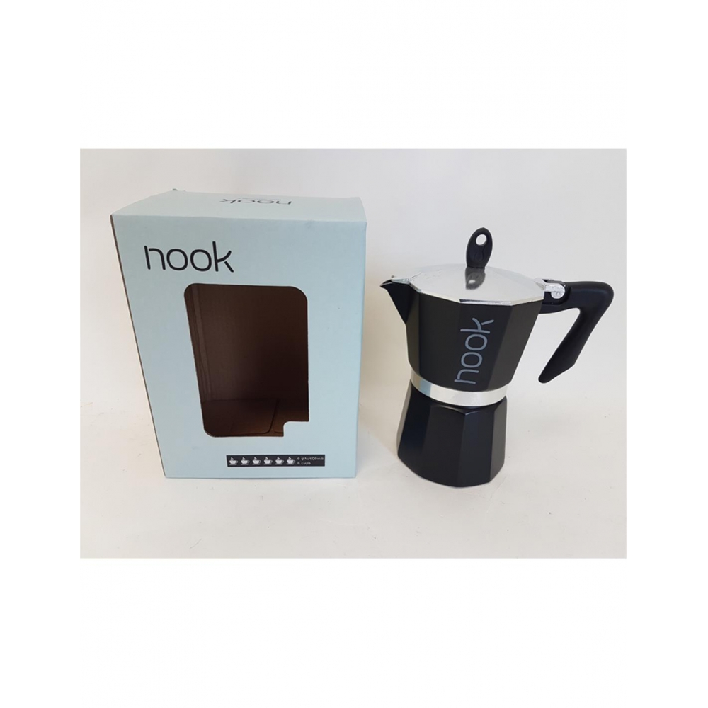 Μηχανή espresso 6κούπες μαύρη Plastona 023.601100.261