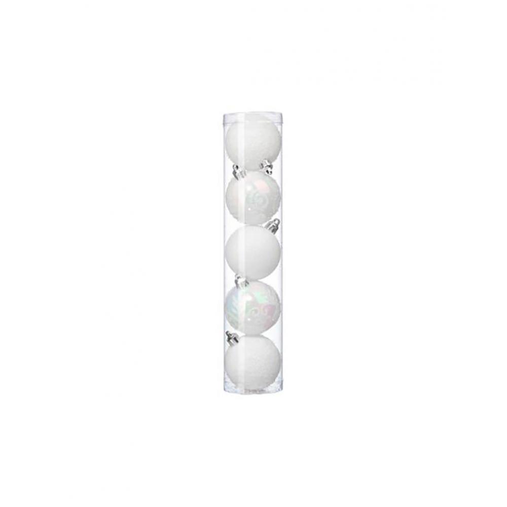 Μπάλα 5εκ. Λευκή  σ/5 Plastona 07.129221BL