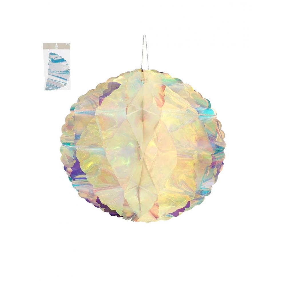 Μπάλα ανοιγ.κρεμ. Ιριδίζουσα Φ40cm Plastona 02.1162311