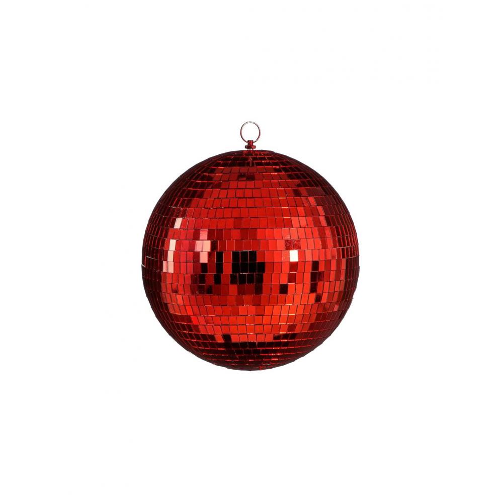 Μπάλα disco mirror κόκκινη 25εκ. Plastona 02.1162291