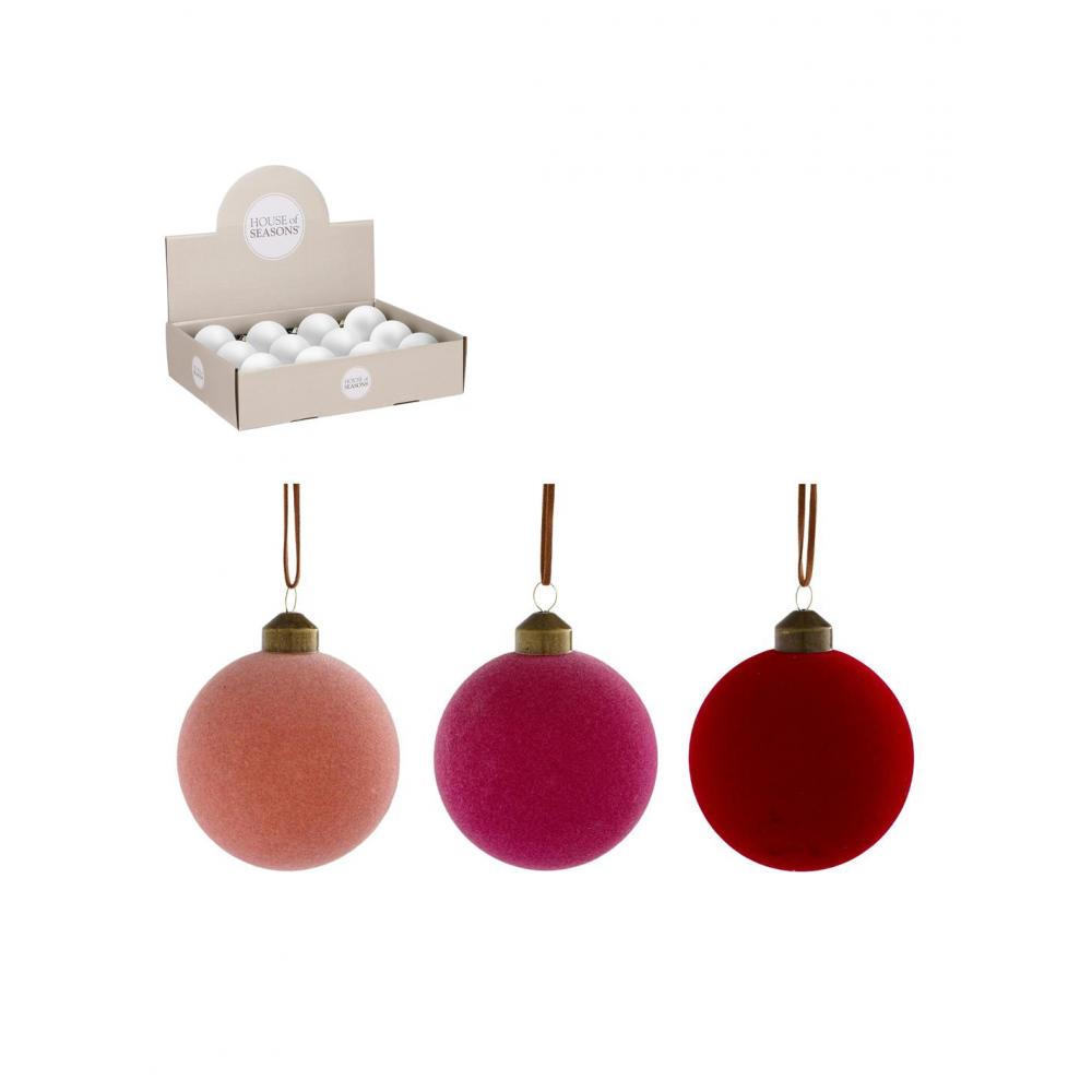 Μπάλα γυαλ.3χρωμ. Φ8cm Plastona 02.1163337