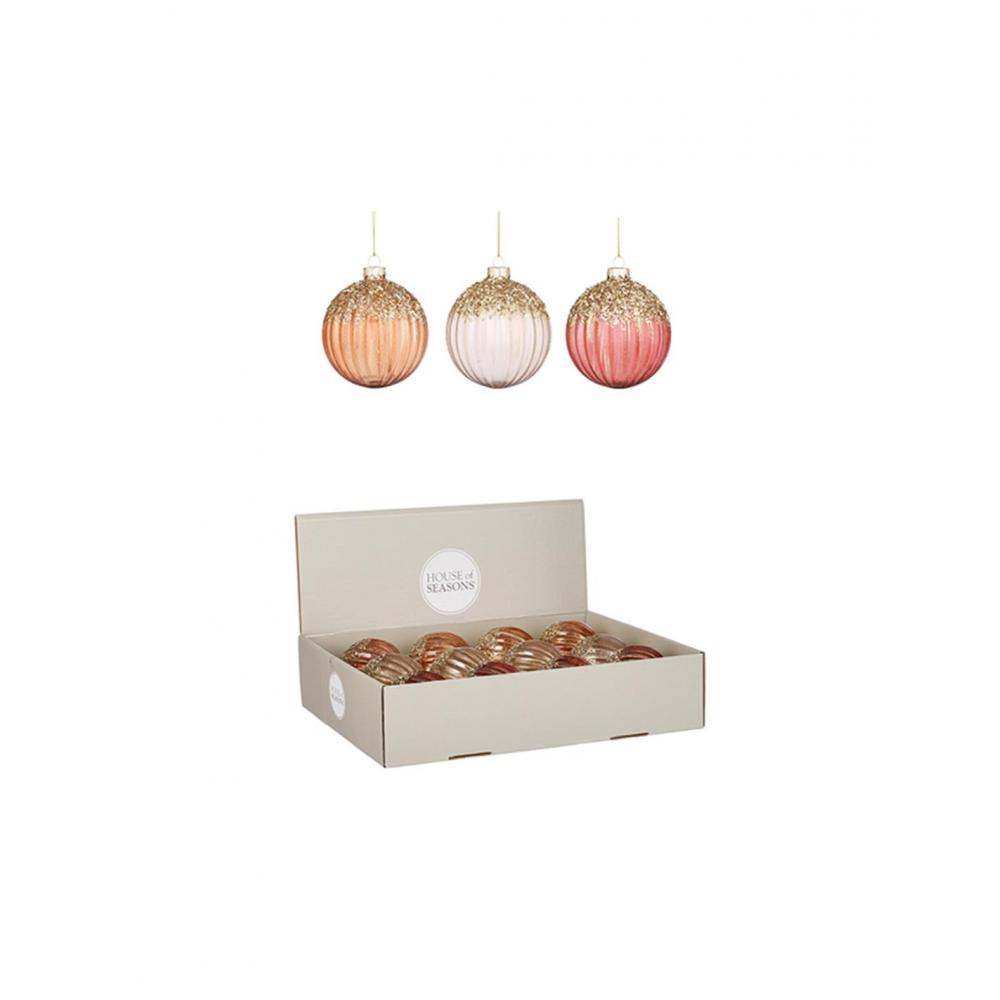 Μπάλα γυαλ.8εκ. 3 παστέλ χρ. Plastona 02.1122243