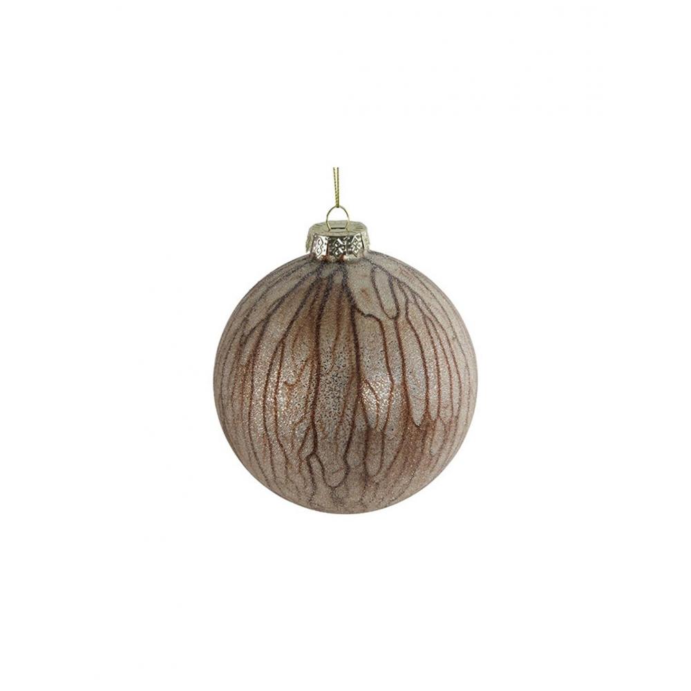 Μπάλα γυαλ.καφέ ribes Φ12cm Plastona 013.789054