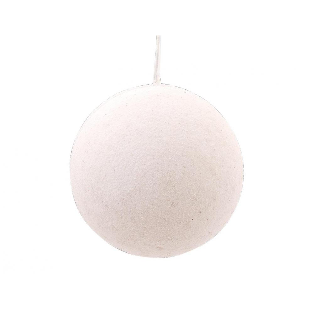 Μπάλα λευκή χιονισμένη 20cm Plastona 00.11.16143