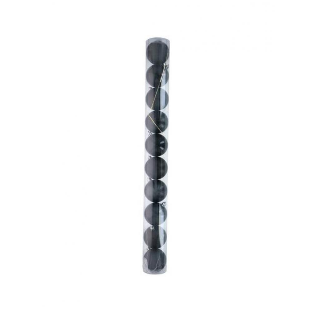 Μπάλες πλαστ.μαύρες σετ10τμχ Φ6cm Plastona 03.57164