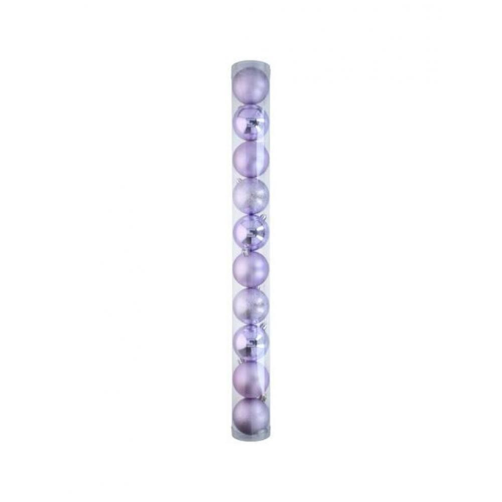 Μπάλες πλαστ.μωβ σετ10τμχ Φ6cm Plastona 03.57167