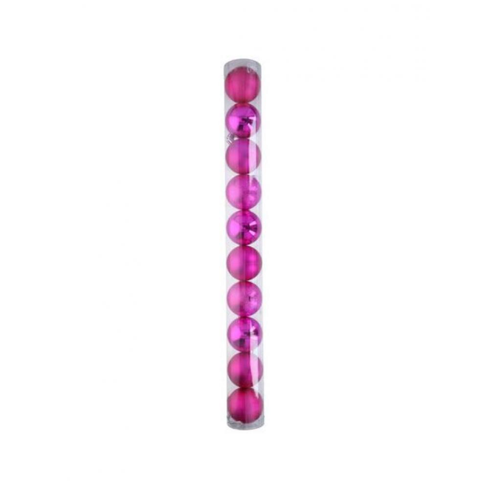 Μπάλες πλαστ.ροζ σετ10τμχ Φ6cm Plastona 03.57166