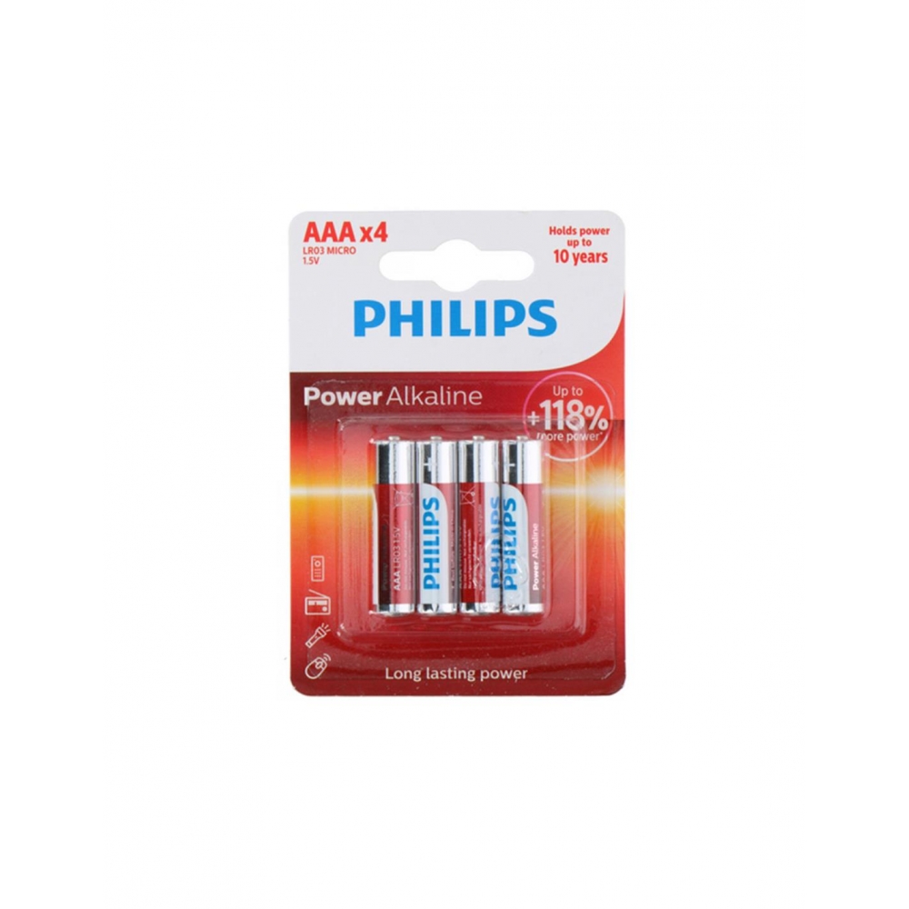 Μπαταρίες ΑΑΑ Philips σ/4 Plastona 03.84001