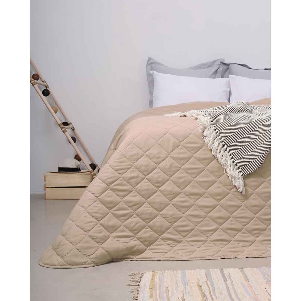 Κουβερλί Noble Υπέρδιπλη (220x240cm) Μπεζ Pennie 720402-14