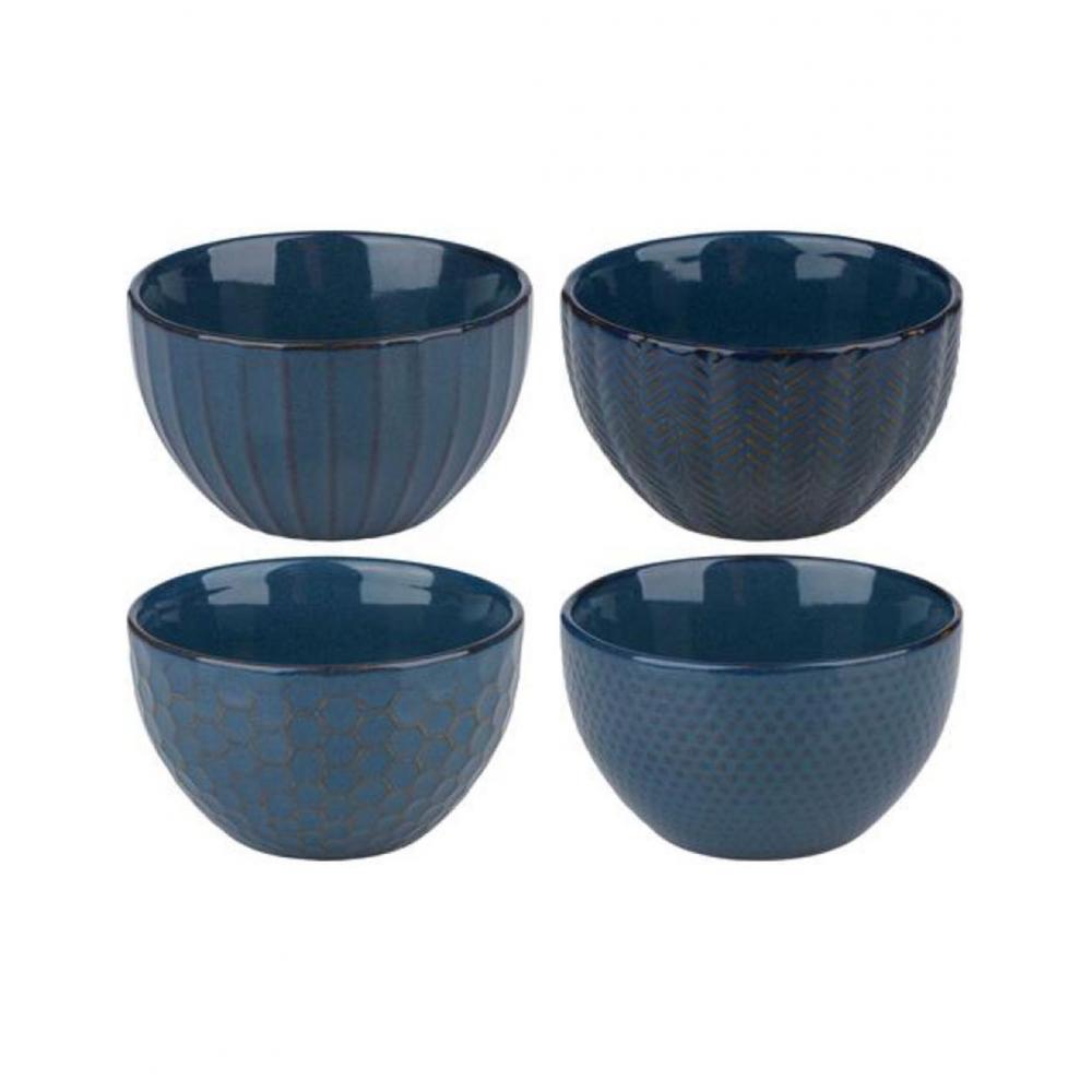 Μπώλ κεραμ.μπλε 4σχ.320ml Φ11Χ6 Plastona 03.55290