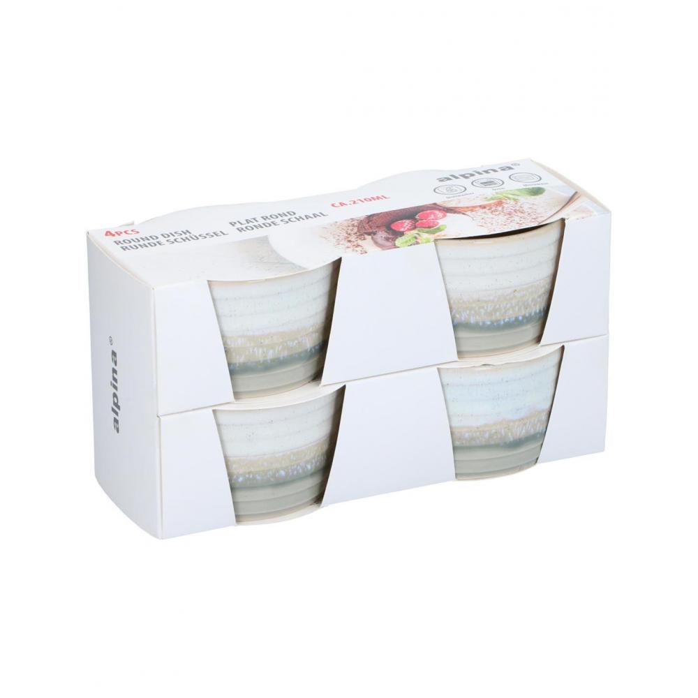 Μπωλ κεραμ. Set/4 20x10,2cm Plastona 03.58618