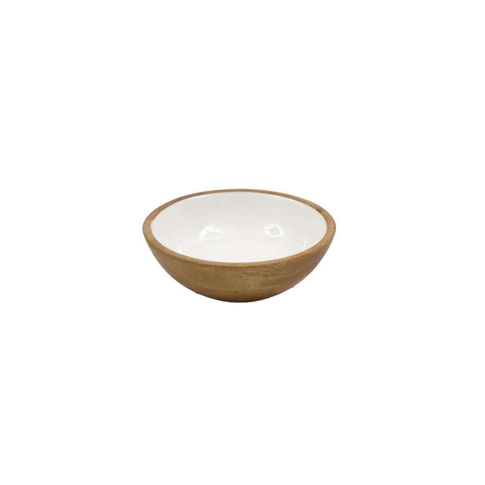 Μπωλ mango enamel λευκό Φ17,5cm Plastona 014.KG3744