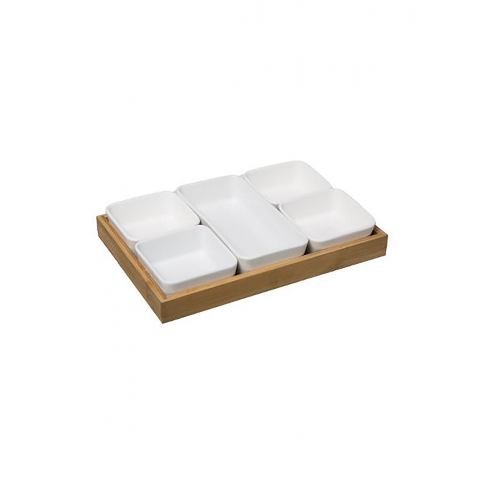 Μπωλ πορσ.Χ5 σε βάση bamboo 28Χ18,8 Plastona 07.173778